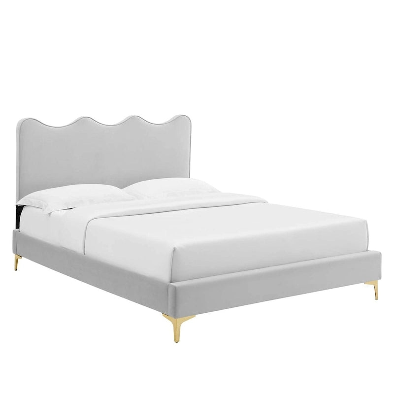 Performance Velvet Full Platform Bed