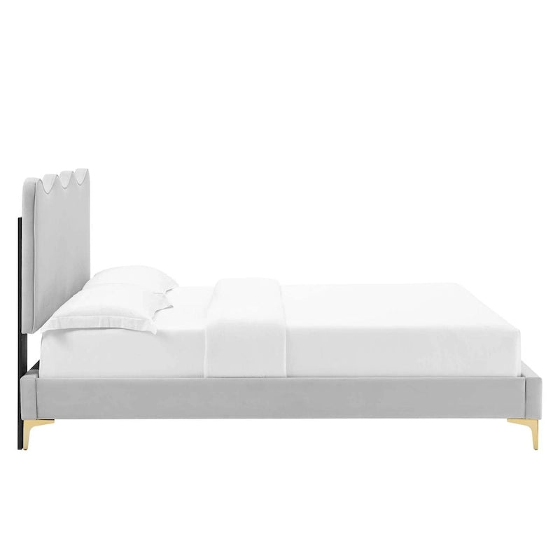 Performance Velvet Full Platform Bed