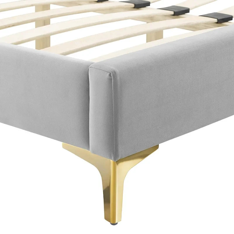 Performance Velvet Full Platform Bed