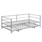 Twin Metal Daybed with Adjustable Pop-Up Trundle