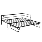 Twin Metal Daybed with Adjustable Pop-Up Trundle