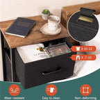 3-Drawer Fabric Storage Dresser, Steel Frame with MDF Top