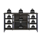 Industrial Wine Bar Cabinet, Liquor Storage Credenza, Sideboard with Wine Racks & Stemware Holder 55.12'w x 13.78'd x 30.31' h