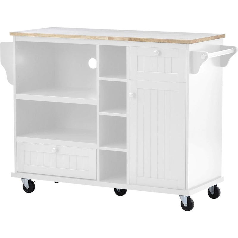 Solid Wood Coffee Table with Lower Shelf, 47.2"L x 23.6"W x 17.7"H, Multiple Finishes