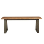 Solid Wood Entryway Bench, Rustic Sand or Charcoal Finish