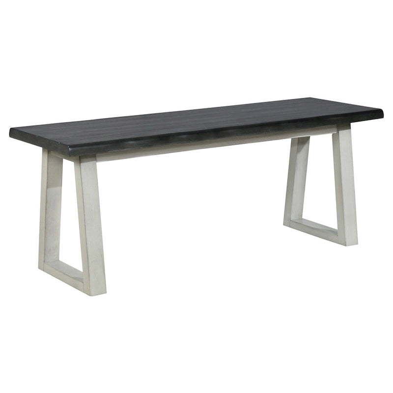 Solid Wood Entryway Bench, Rustic Sand or Charcoal Finish