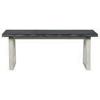 Solid Wood Entryway Bench, Rustic Sand or Charcoal Finish