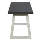 Solid Wood Entryway Bench, Rustic Sand or Charcoal Finish