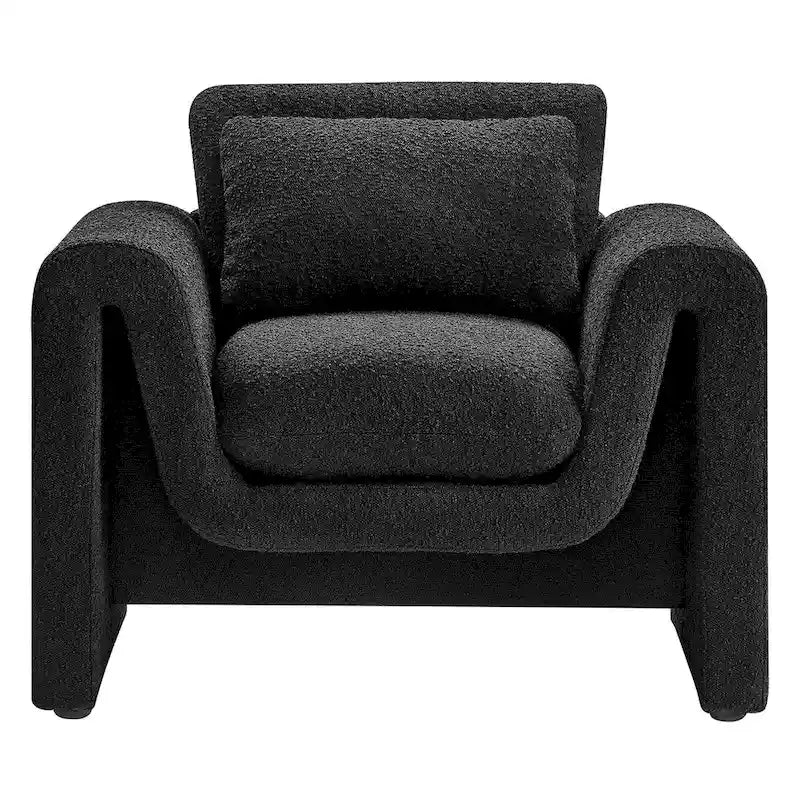 Boucle Upholstered Armchair