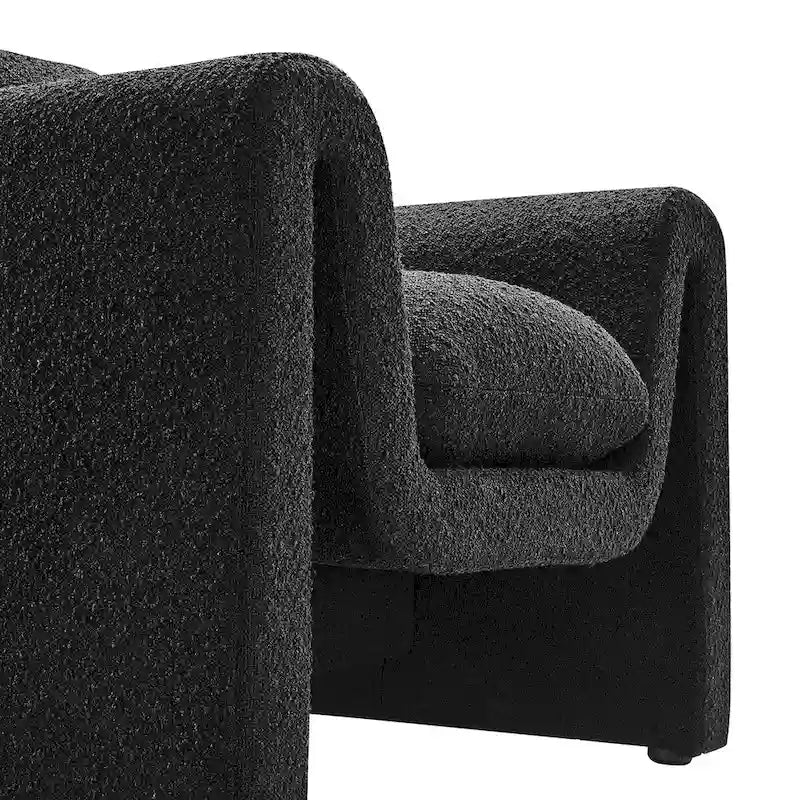 Boucle Upholstered Armchair