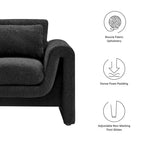 Boucle Upholstered Armchair