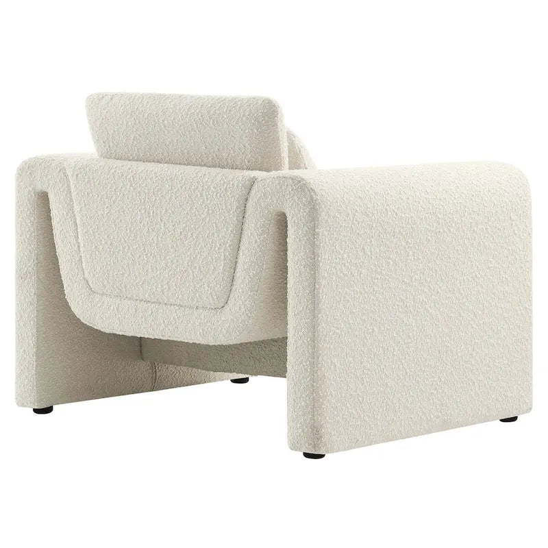 Boucle Upholstered Armchair