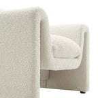 Boucle Upholstered Armchair