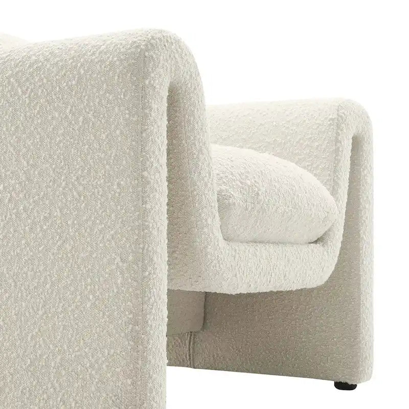 Boucle Upholstered Armchair