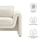 Boucle Upholstered Armchair