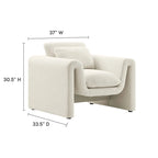 Boucle Upholstered Armchair