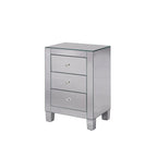 Clear Mirror 3 Drawer Cabinet