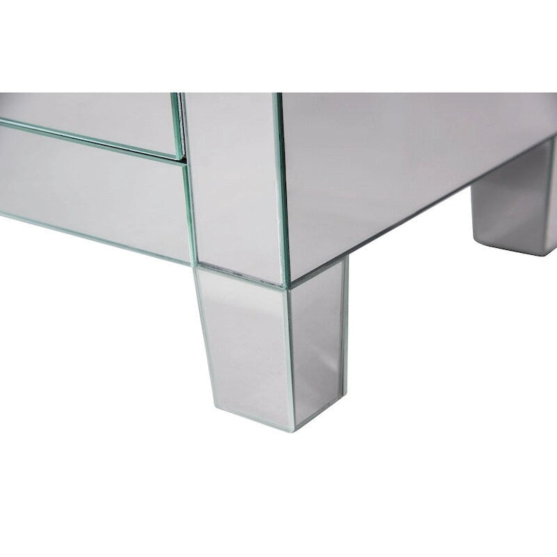Clear Mirror 3 Drawer Cabinet