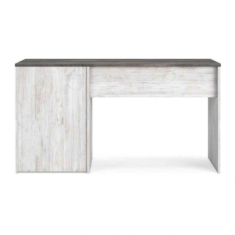 54" Two-Tone Home Office Desk with 3 Drawers, White and Gray Finish