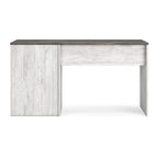 54" Two-Tone Home Office Desk with 3 Drawers, White and Gray Finish