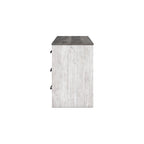 54" Two-Tone Home Office Desk with 3 Drawers, White and Gray Finish