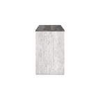 54" Two-Tone Home Office Desk with 3 Drawers, White and Gray Finish