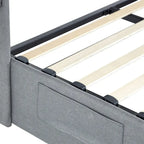 Full Size Bed Frame with Gas Lift Under-Bed Storage and USB Ports