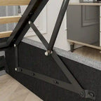 Full Size Bed Frame with Gas Lift Under-Bed Storage and USB Ports