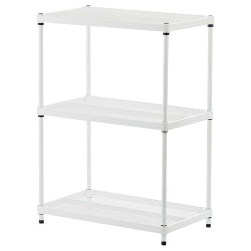 3-Tier Metal Storage Shelving Unit, 440 lb Capacity per Shelf, No Tools Required