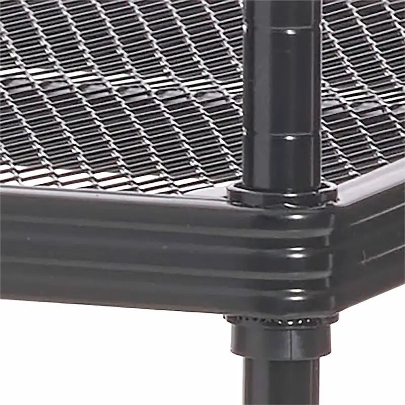 3-Tier Metal Storage Shelving Unit, 440 lb Capacity per Shelf, No Tools Required