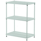 3-Tier Metal Storage Shelving Unit, 440 lb Capacity per Shelf, No Tools Required
