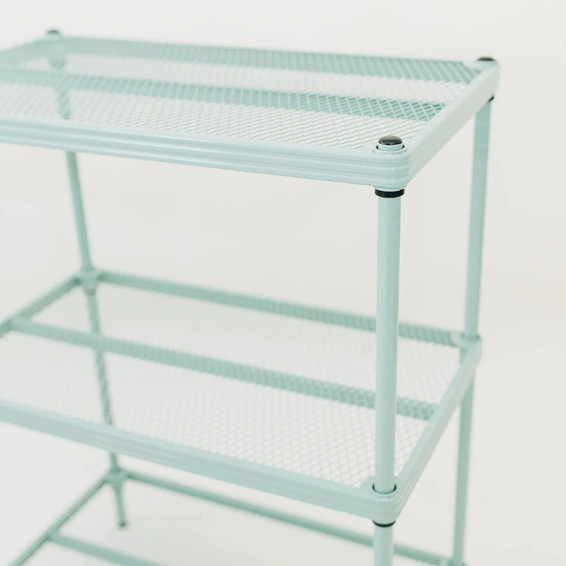3-Tier Metal Storage Shelving Unit, 440 lb Capacity per Shelf, No Tools Required