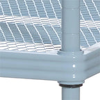 3-Tier Metal Storage Shelving Unit, 440 lb Capacity per Shelf, No Tools Required