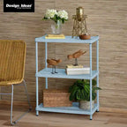 3-Tier Metal Storage Shelving Unit, 440 lb Capacity per Shelf, No Tools Required