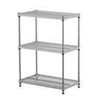 3-Tier Metal Storage Shelving Unit, 440 lb Capacity per Shelf, No Tools Required